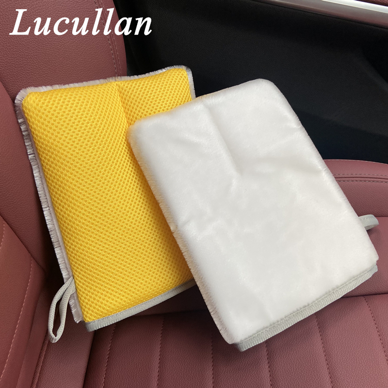 Leather Cleaner Interior - Lucullan Double Side Use Interior Scrubbing