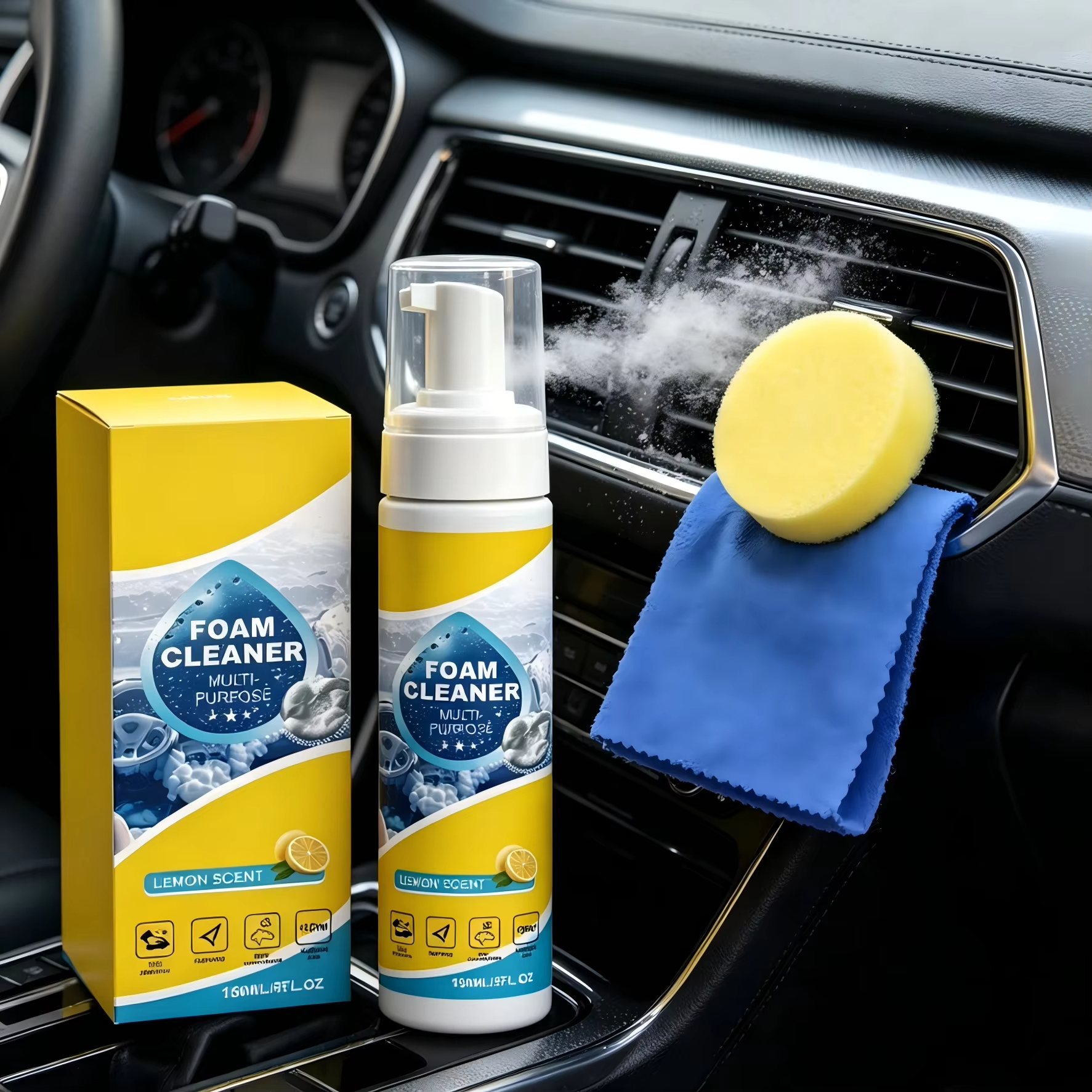 Multi-Purpose Foam Car Interio - огляд і ціна Leather Cleaner Interior