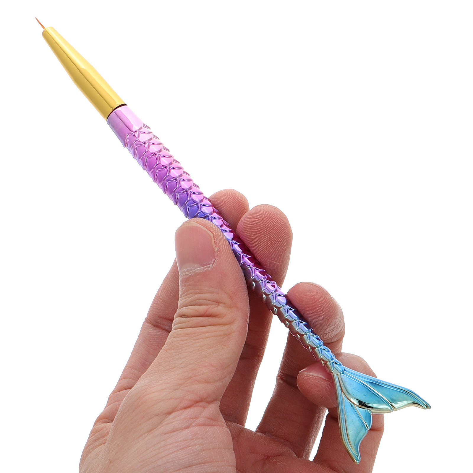 3Pcs Mermaid Tail Nail Art Lin - огляд і ціна Detailing Brush Set