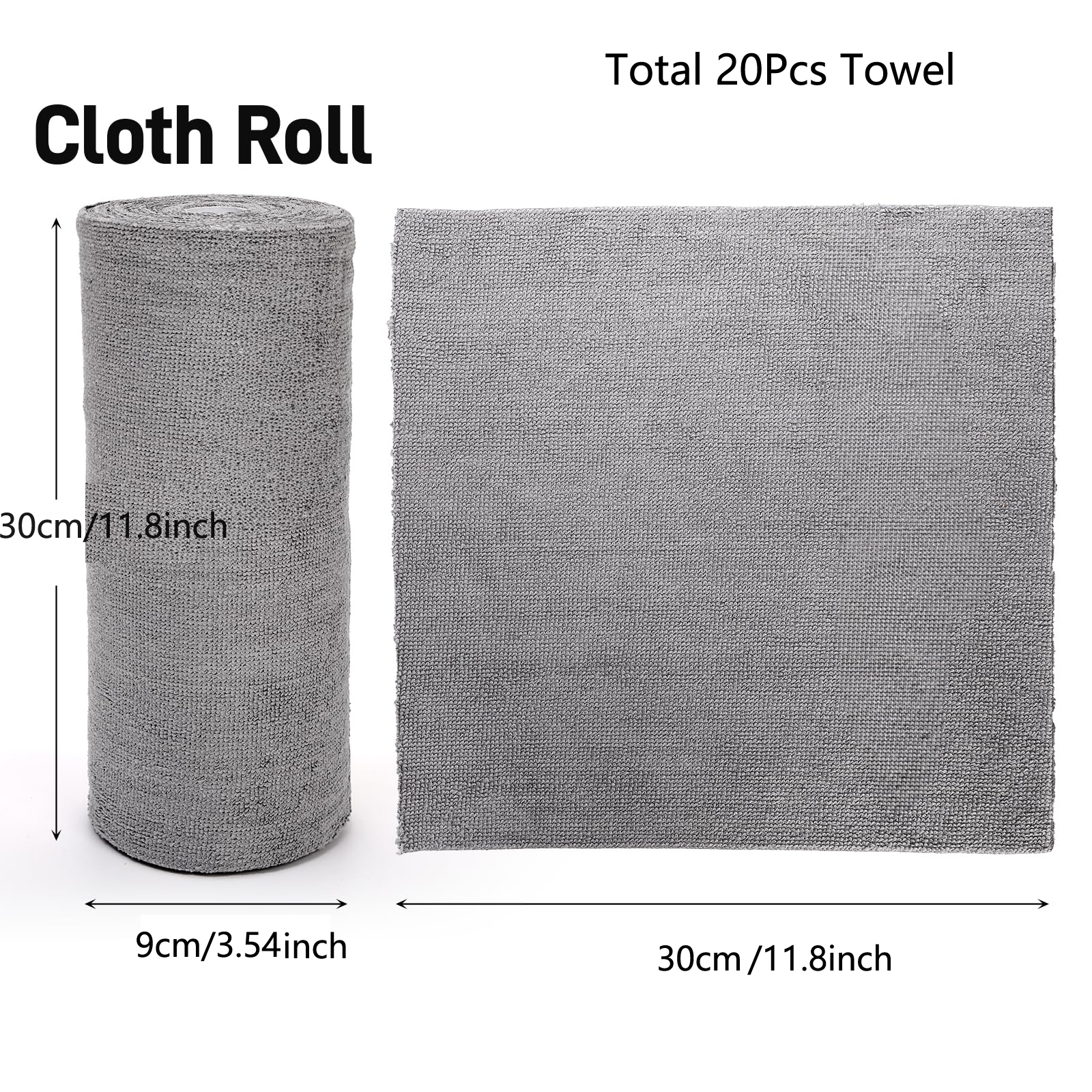 20 Pcs Microfiber Cleaning Clo - огляд і ціна Microfiber Towel Detailing