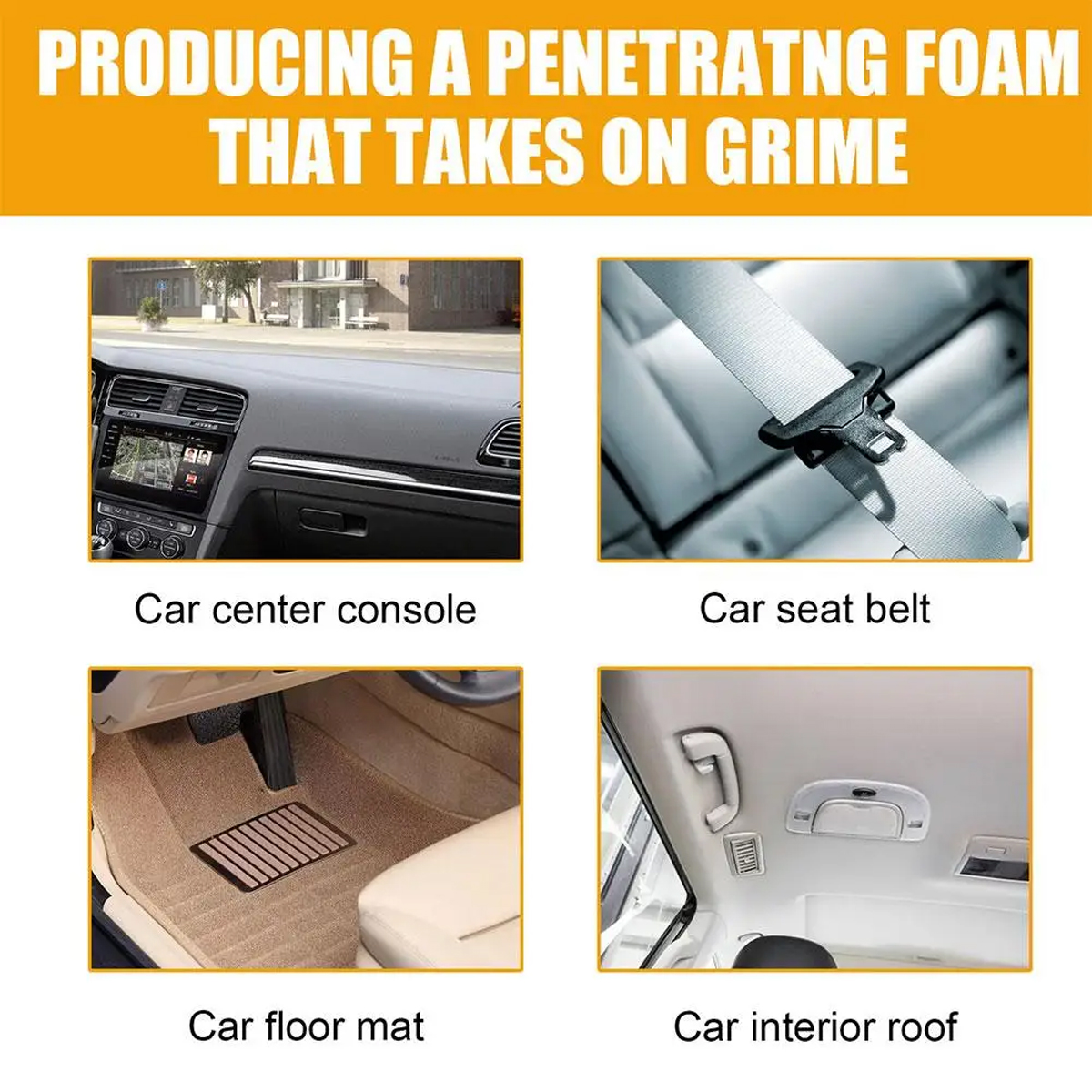 Car Foam Cleaner Neutral PH fo - огляд і ціна Seat Cleaner Fabric
