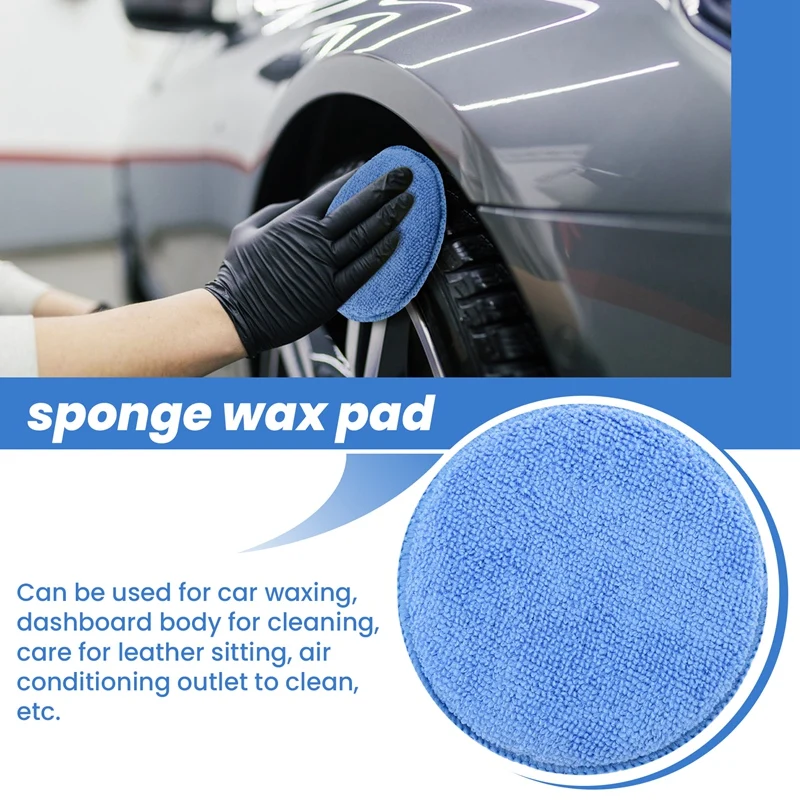 5Inch Microfiber Wax Applicato - огляд і ціна Wax Applicator Pad