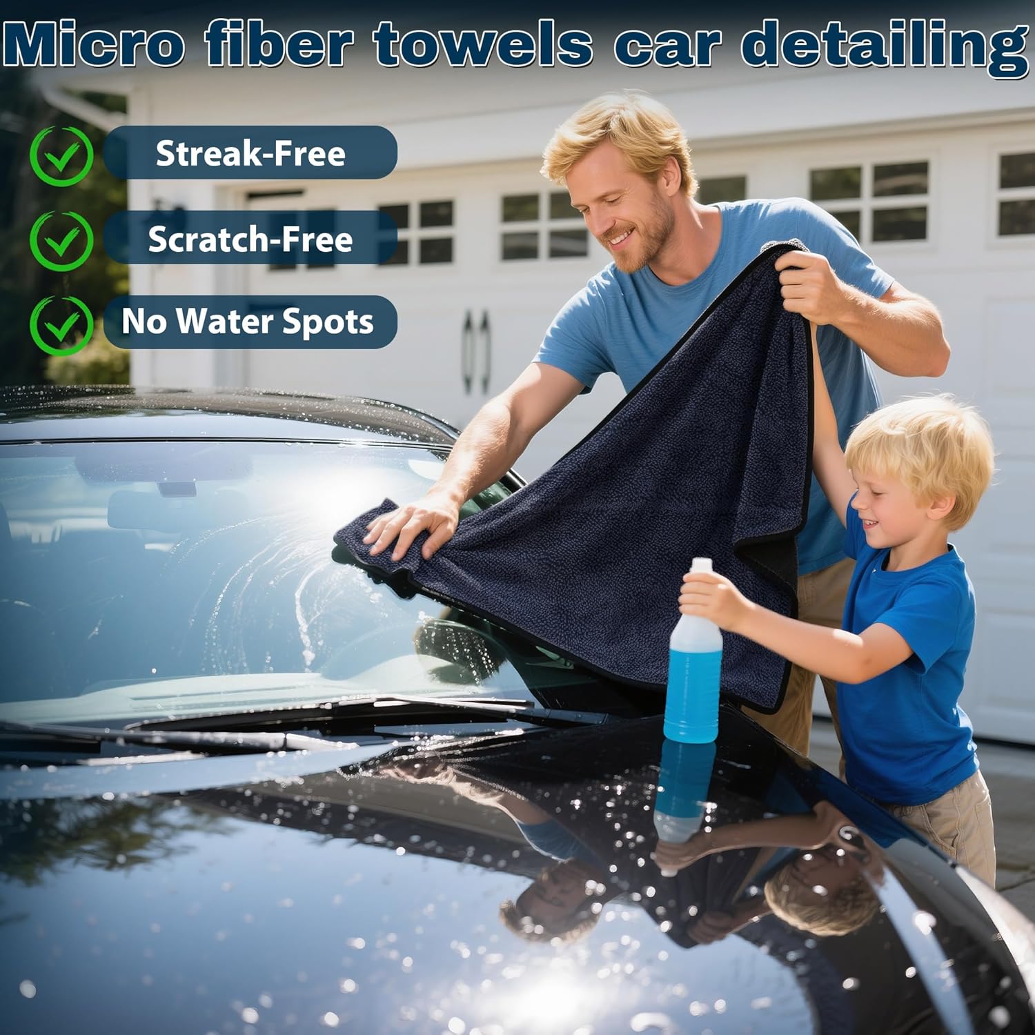 4PCS Microfiber Car Drying Tow - огляд і ціна Microfiber Towel Detailing