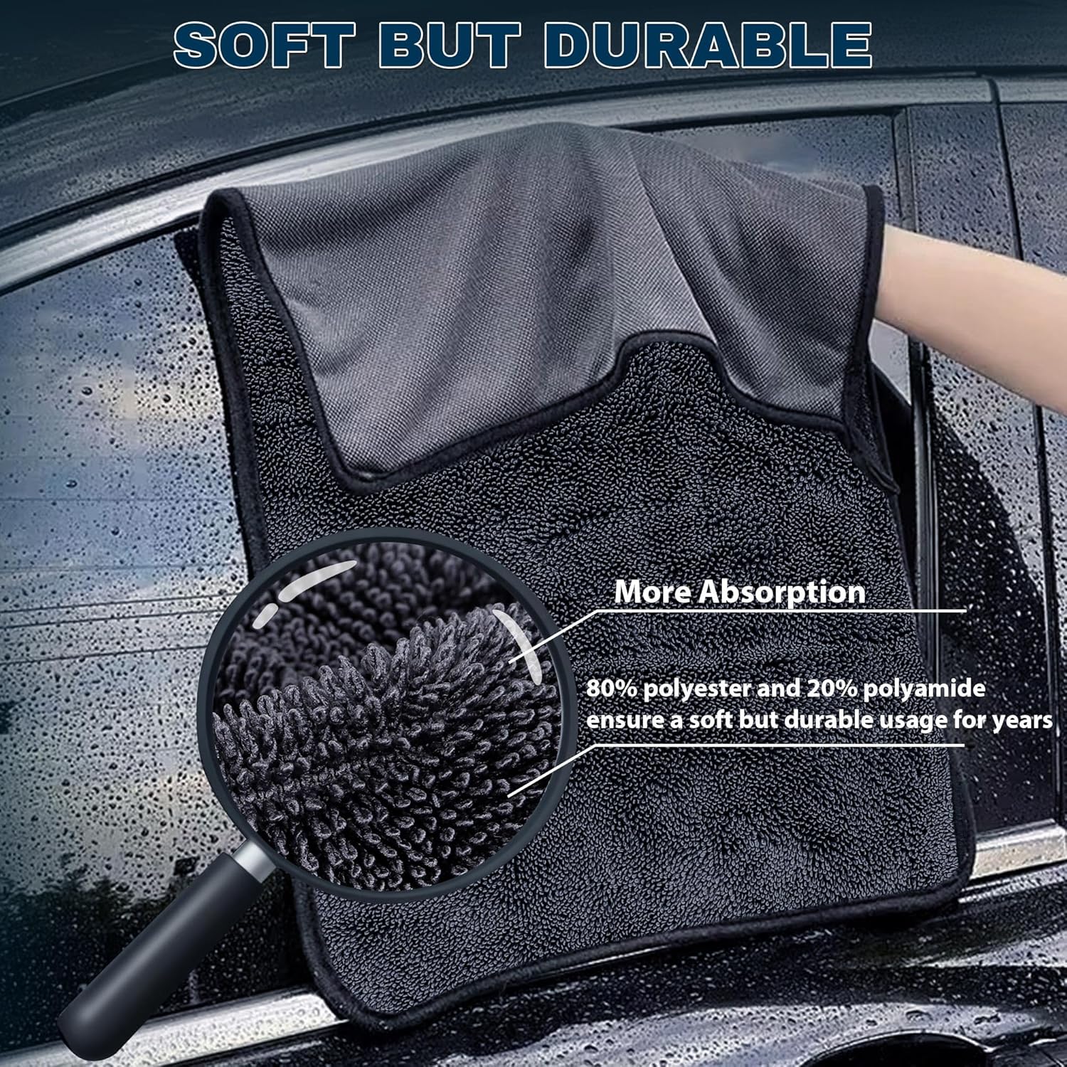 4PCS Microfiber Car Drying Tow - огляд і ціна Microfiber Towel Detailing