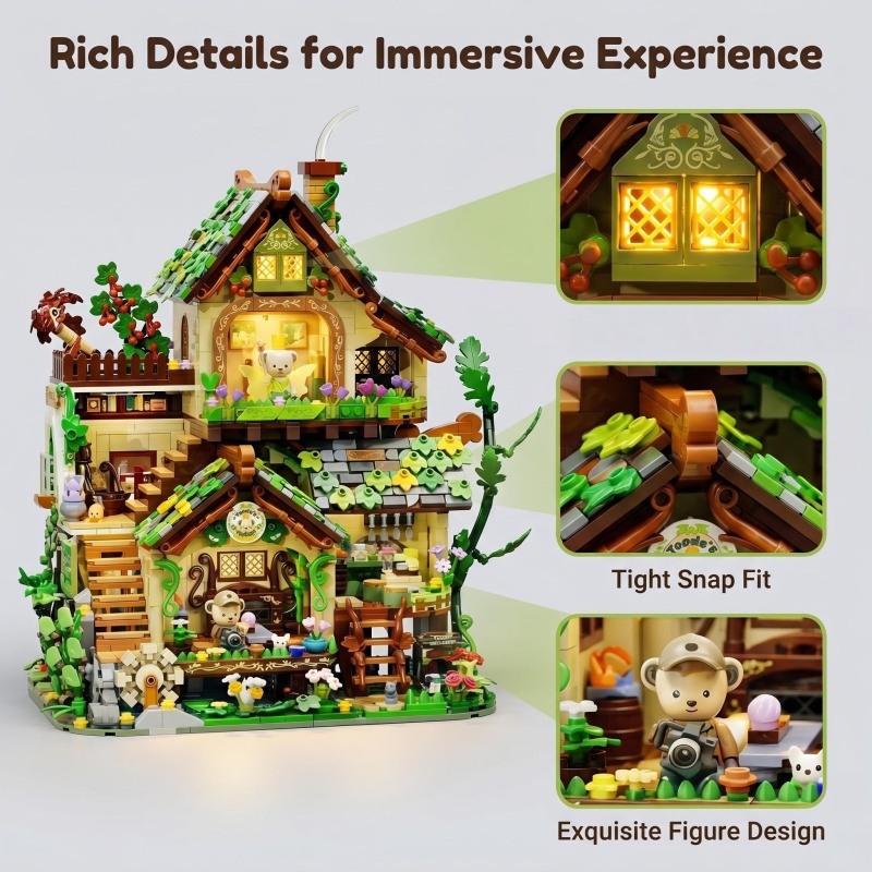 Whimsical Forest Elf Cottage B - огляд і ціна Interior Detailing Kit