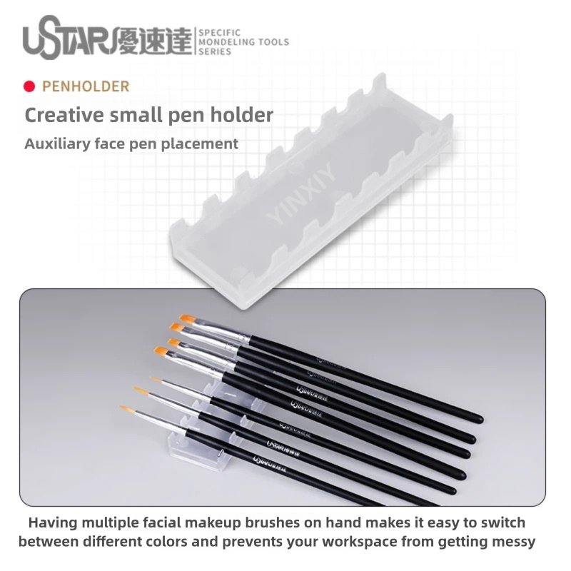 USTAR Painting Brush & Palette - огляд і ціна Detailing Brush Set