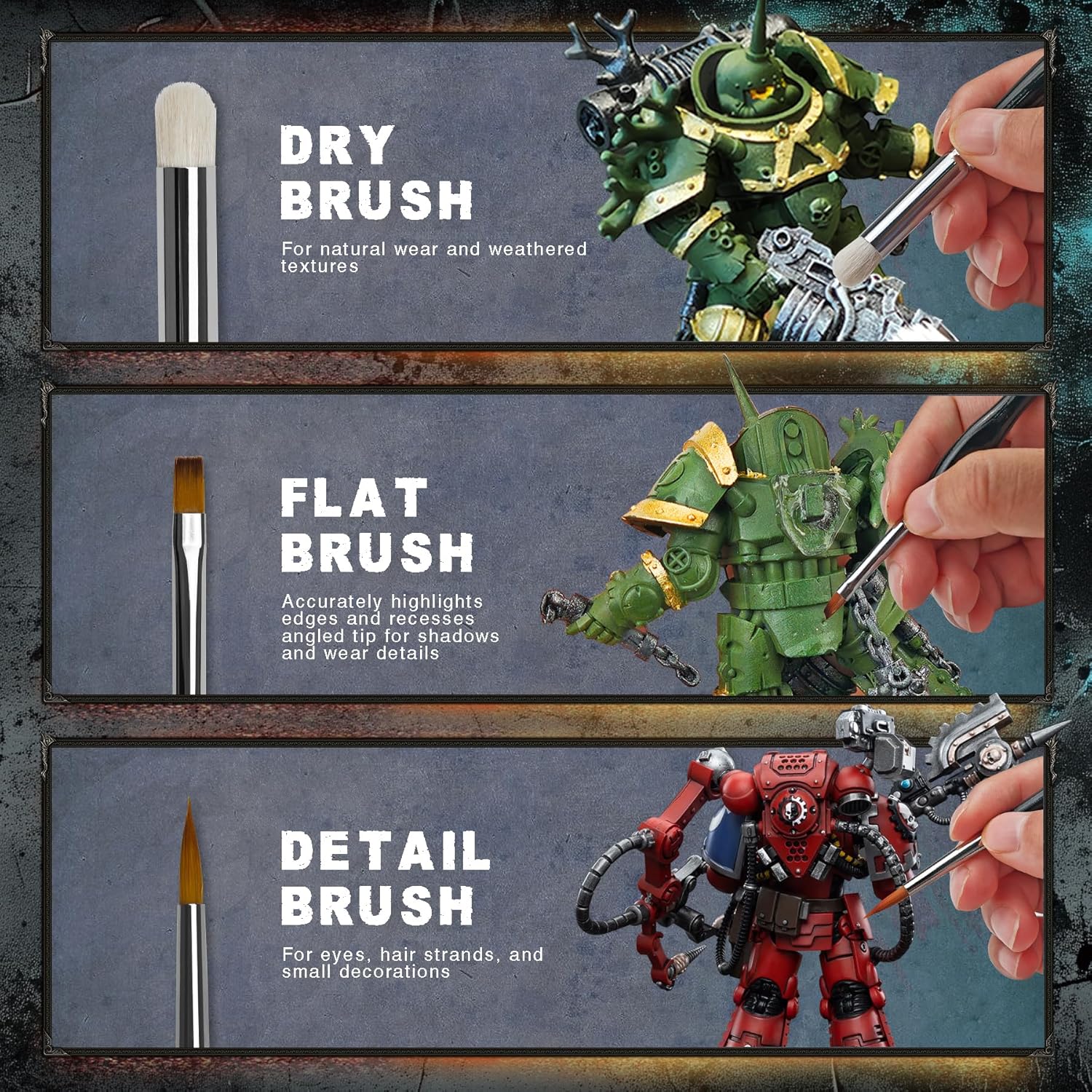 20Pcs Miniature Paint Brushes  - огляд і ціна Detailing Brush Set