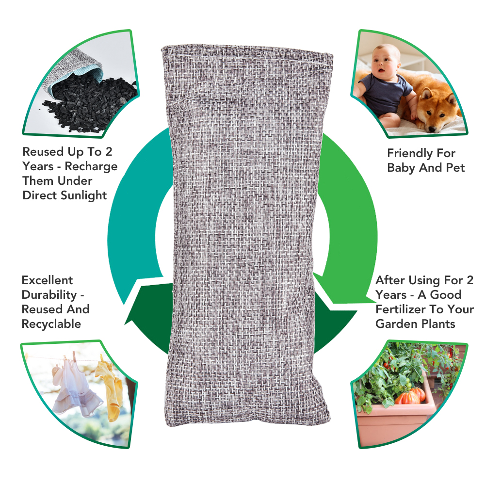 10pcs Natural Bamboo Charcoal  - огляд і ціна Odor Eliminator Car