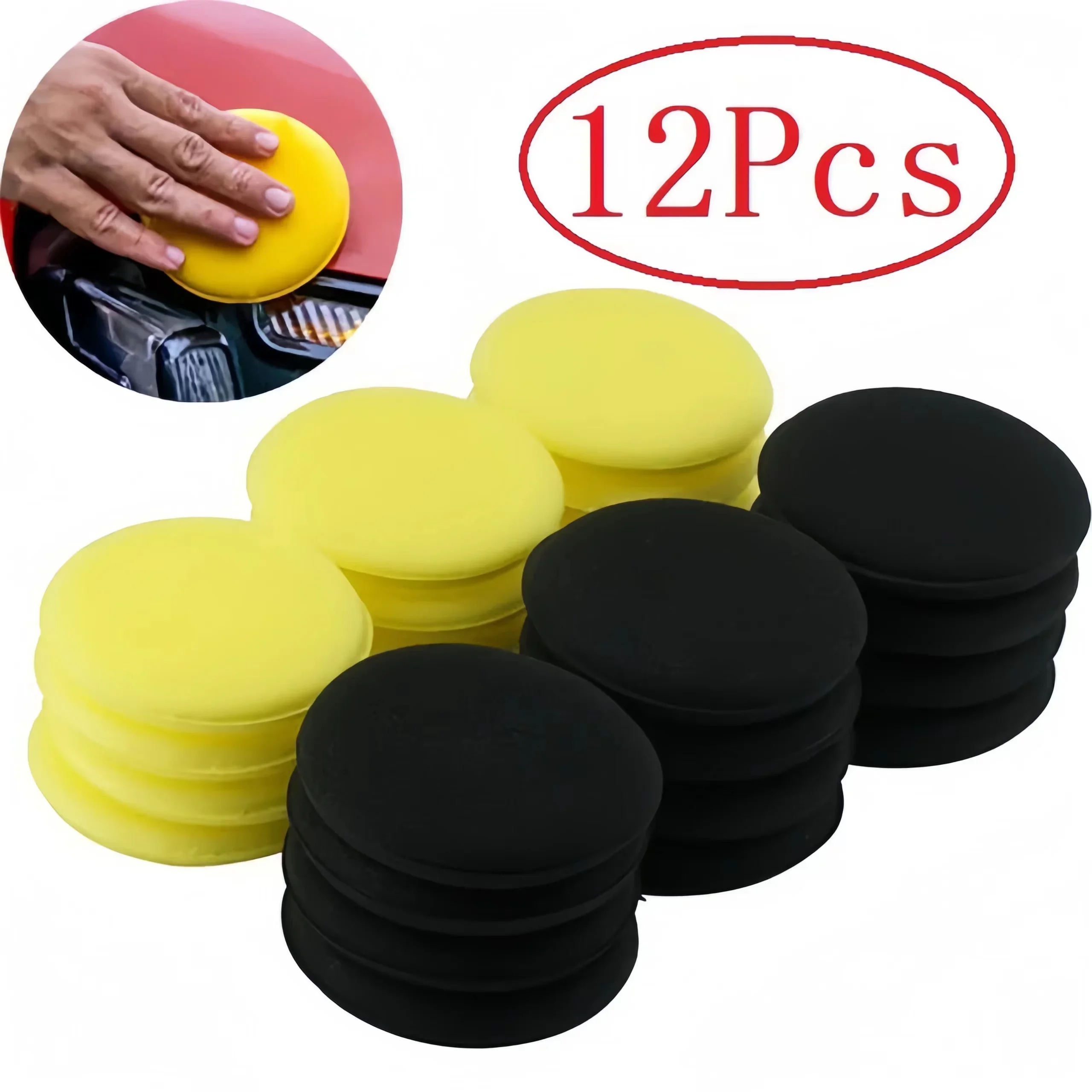 12Pcs Round Car Waxing Polish  - огляд і ціна Wax Applicator Pad