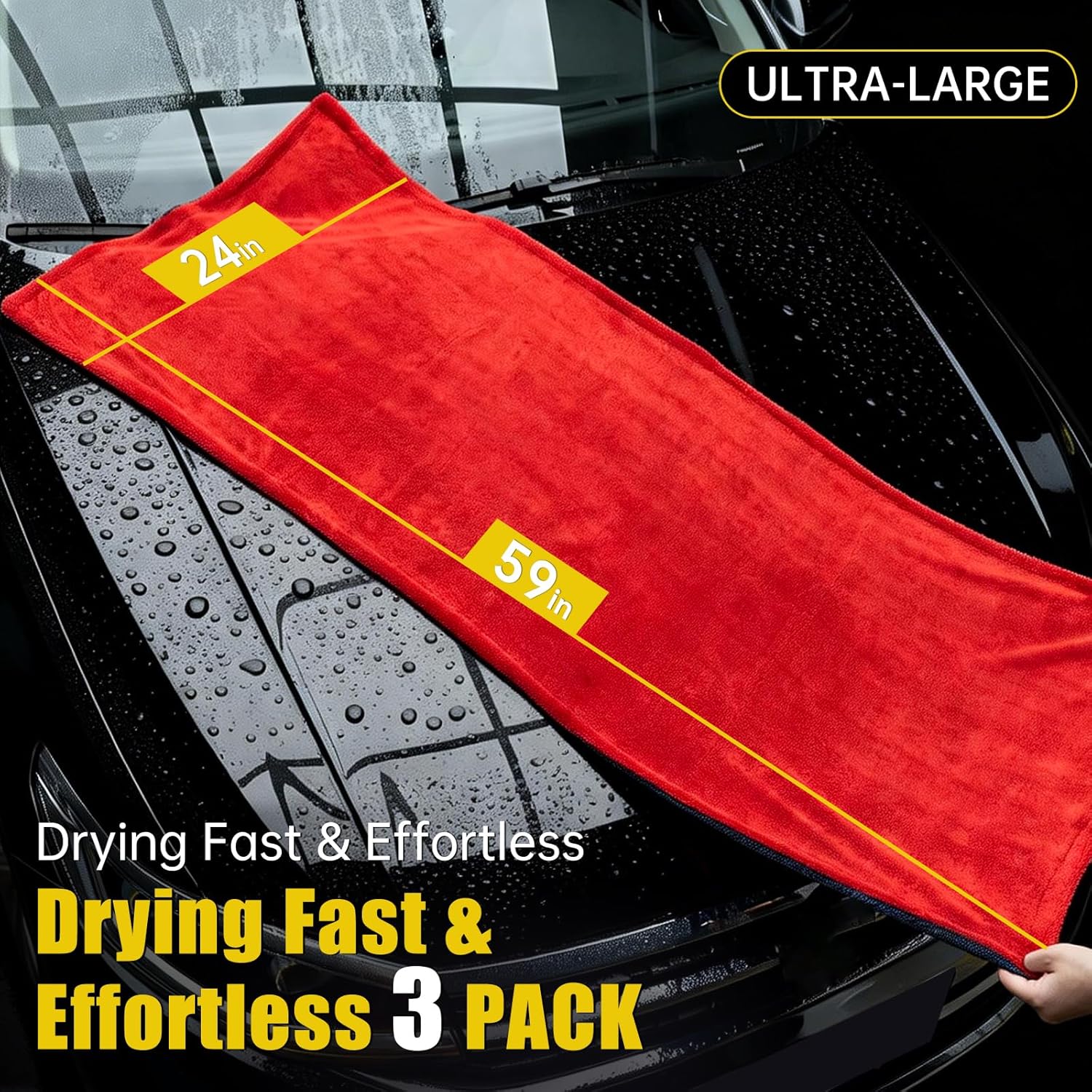 3-Pack Car Drying Towel Microf - огляд і ціна Microfiber Towel Detailing