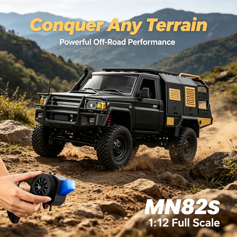 New MN82S MN82T RC Crawler 1/1 - огляд і ціна Dirt Brush Interior