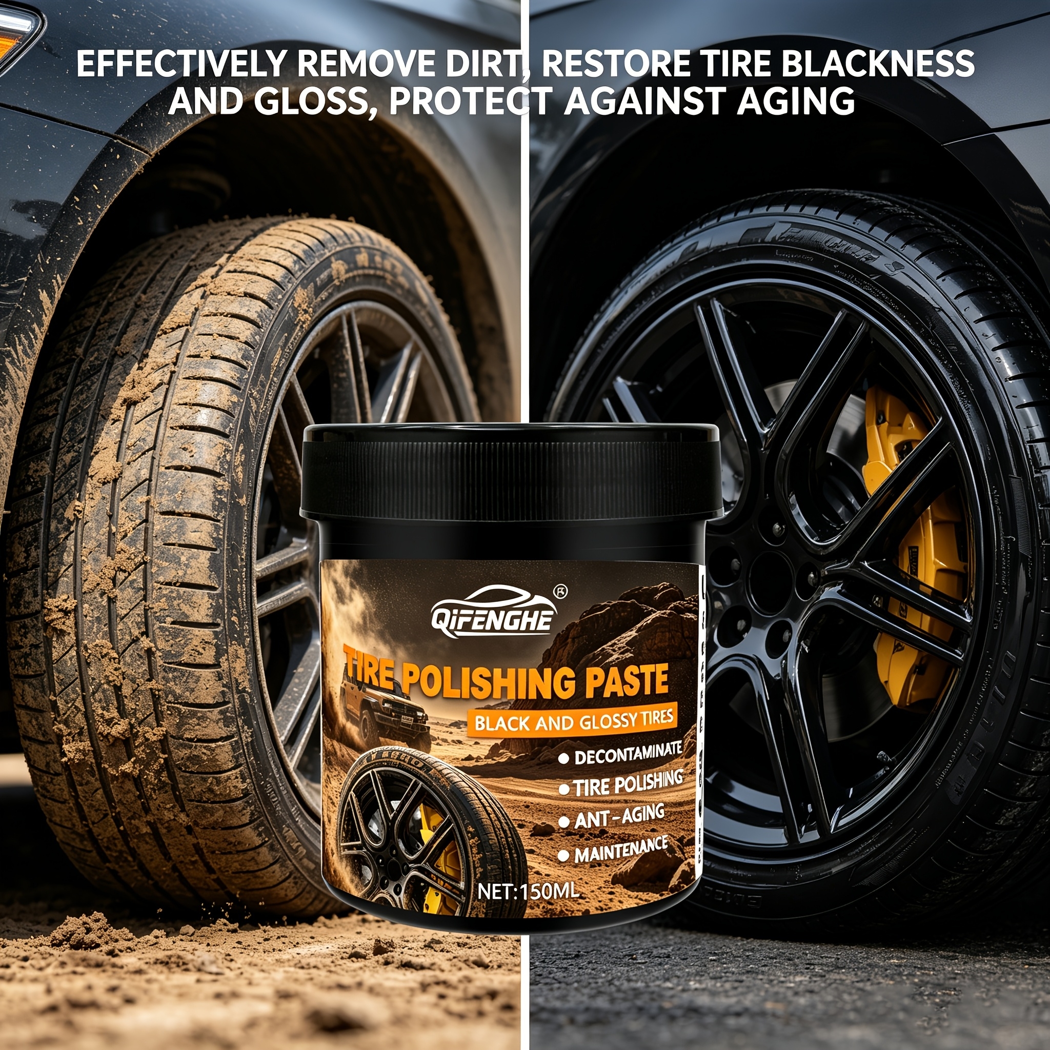 Car Tire Polish Paste Kit - Hi - огляд і ціна Wax Applicator Pad