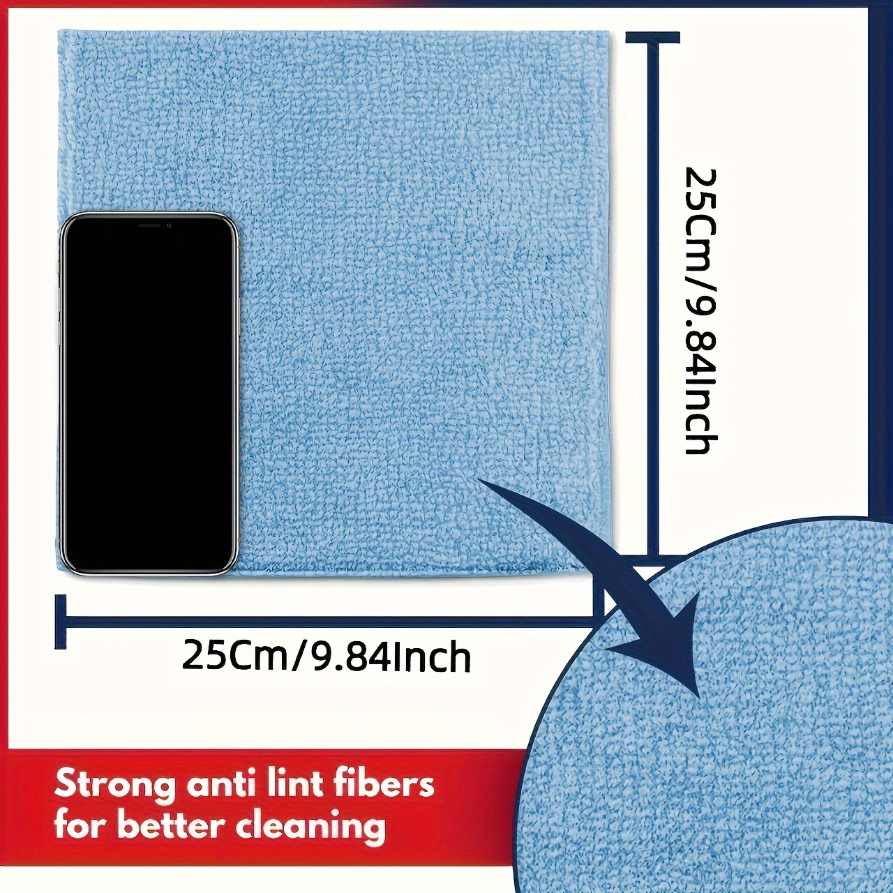 1-50pcs Light Blue Microfiber  - огляд і ціна Microfiber Towel Detailing