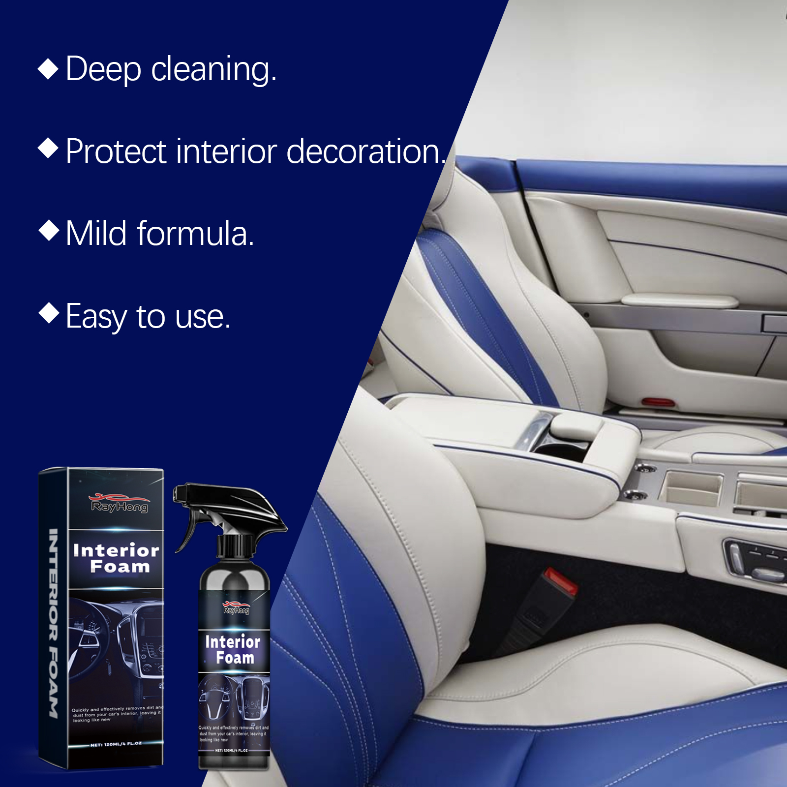 Multi-purpose Car Interior Foa - огляд і ціна Seat Cleaner Fabric