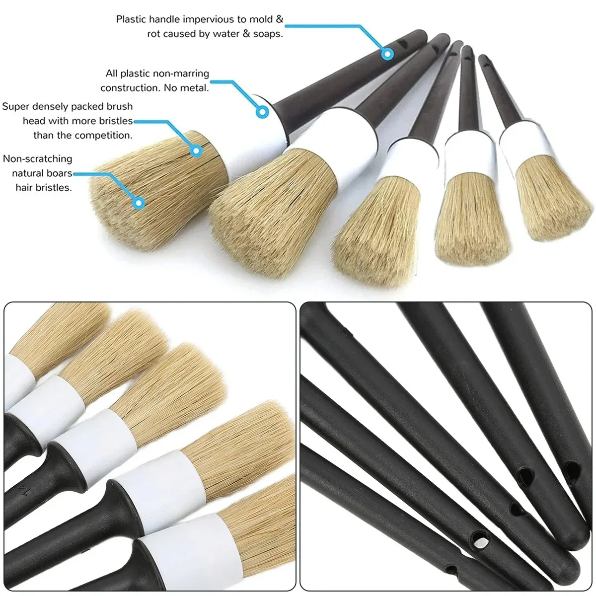 5PCS Cleaning Tools  Auto Car  - огляд і ціна Dirt Brush Interior