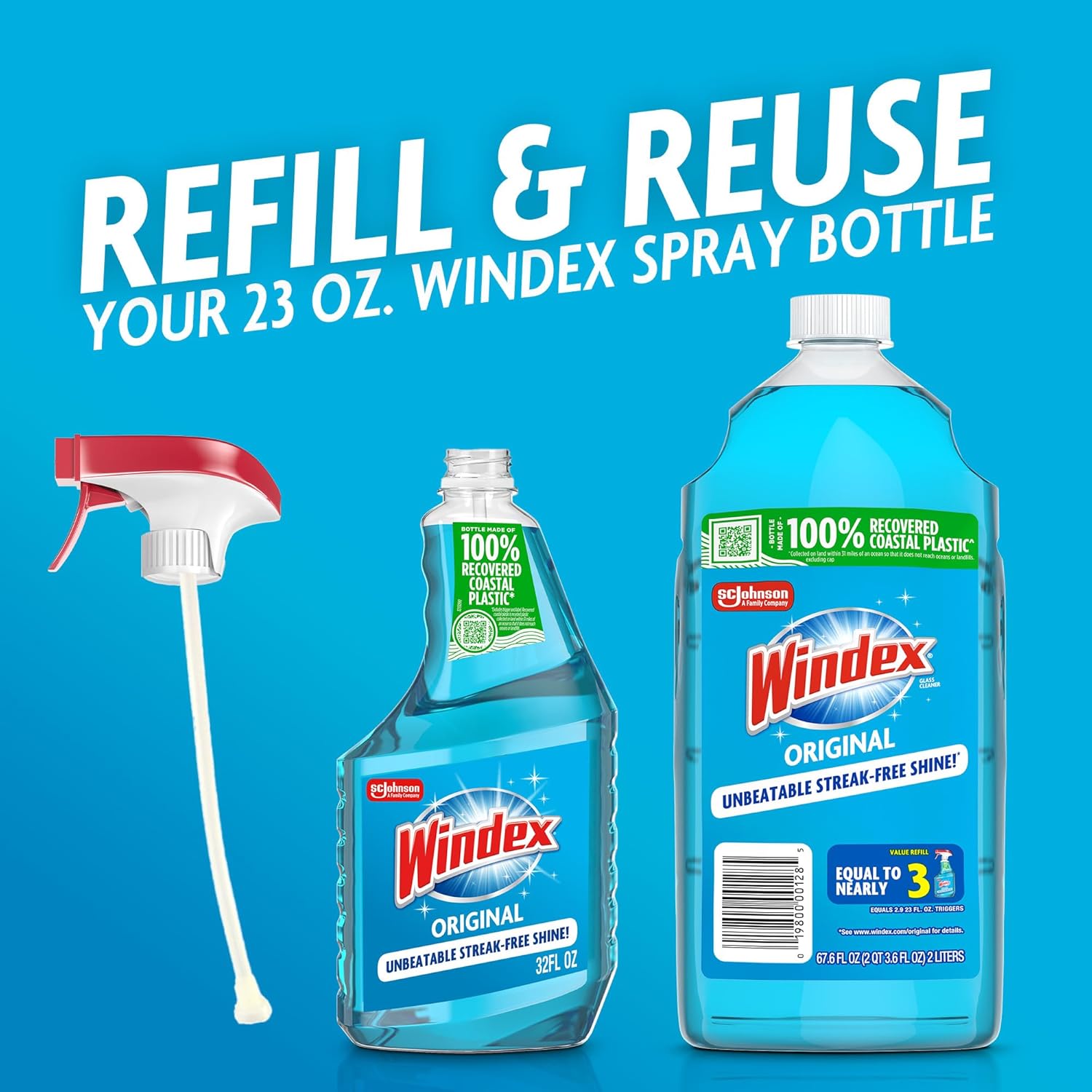 Glass and Window Cleaner Refil - огляд і ціна Glass Cleaner Streak
