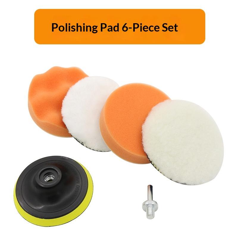 6 Pcs Foam Pad Buffer Kit Poli - огляд і ціна Polish Pad Set Buffer