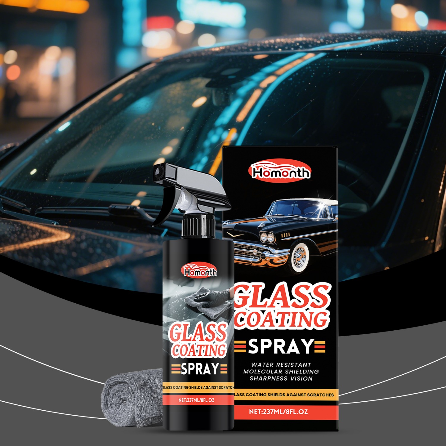 Car Glass Cleaner & Anti-Fog S - огляд і ціна Glass Cleaner Streak