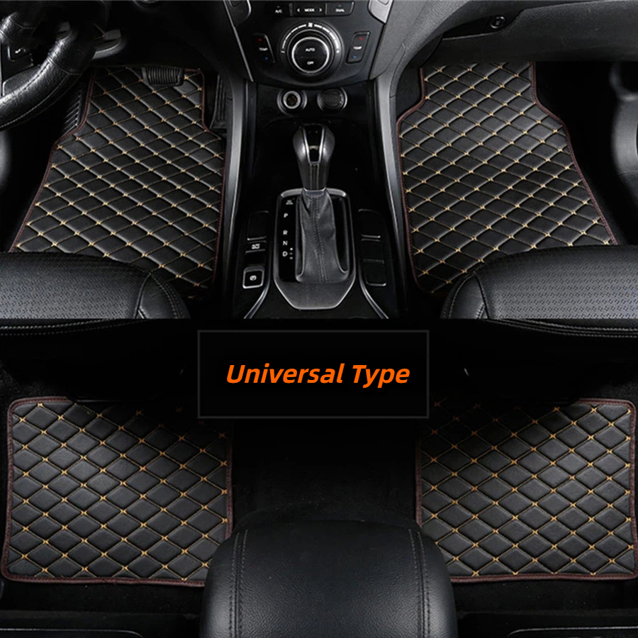 4pcs PU Leather Black Car Floo - огляд і ціна Leather Cleaner Interior