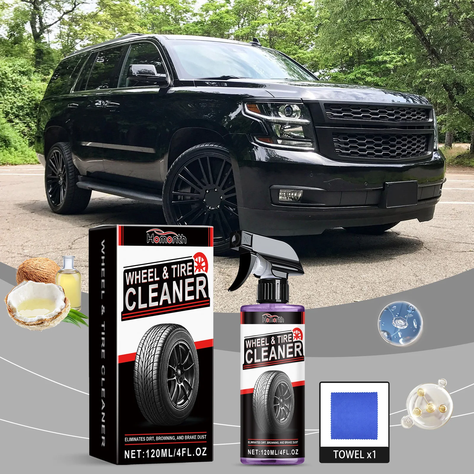 Professional Wheel Tire Cleane - огляд і ціна Wheel Cleaner Alloy