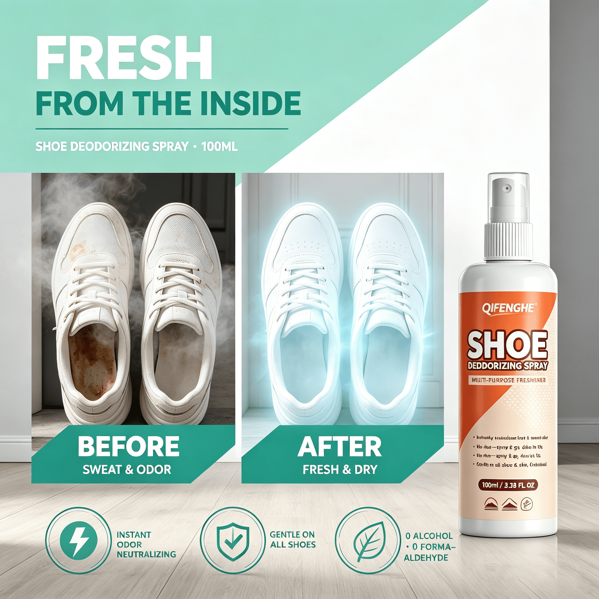 Shoe Deodorizer Spray 100ml –  - огляд і ціна Odor Eliminator Car