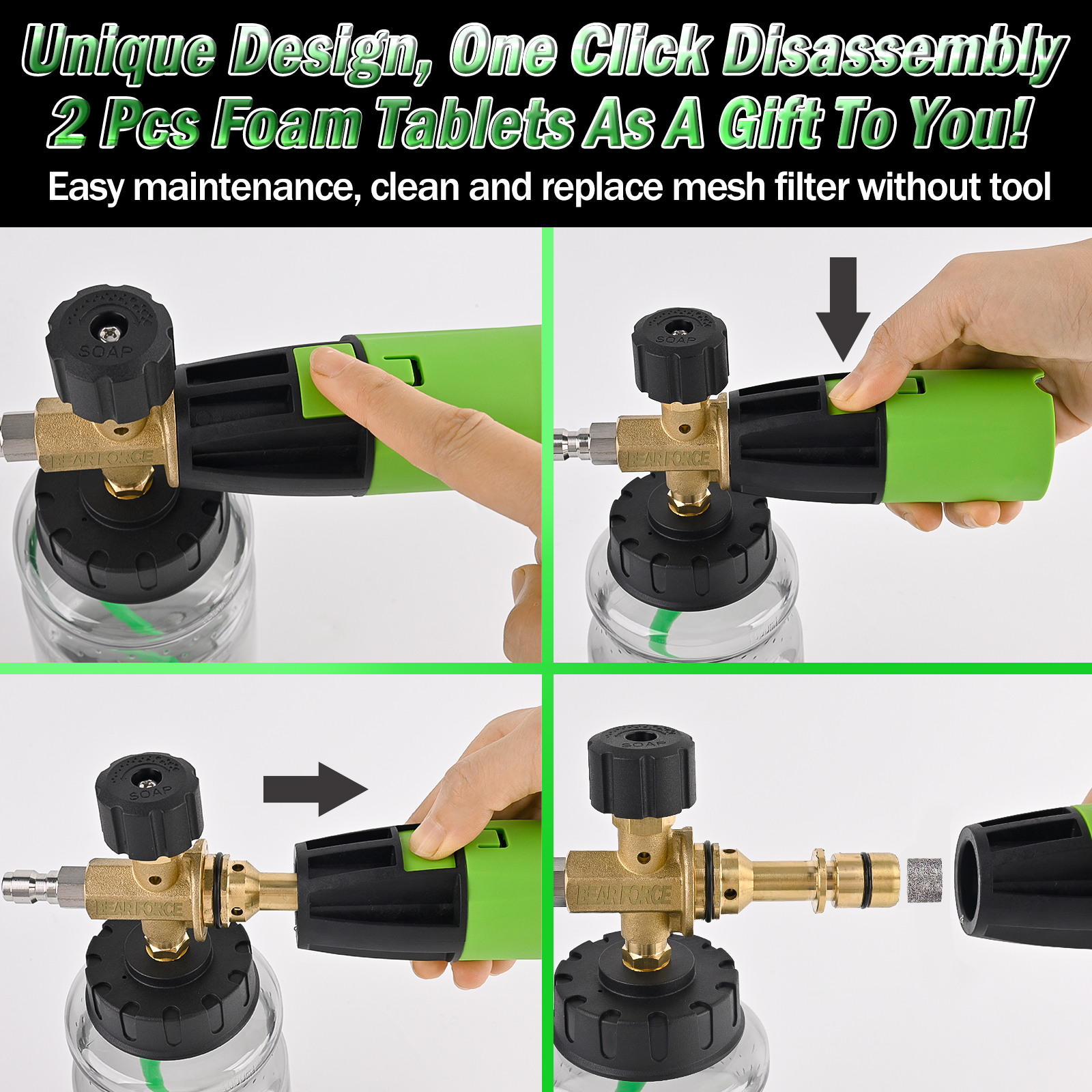 BEAR FORCE Pressure Washer Foa - огляд і ціна Pressure Washer Foam Gun